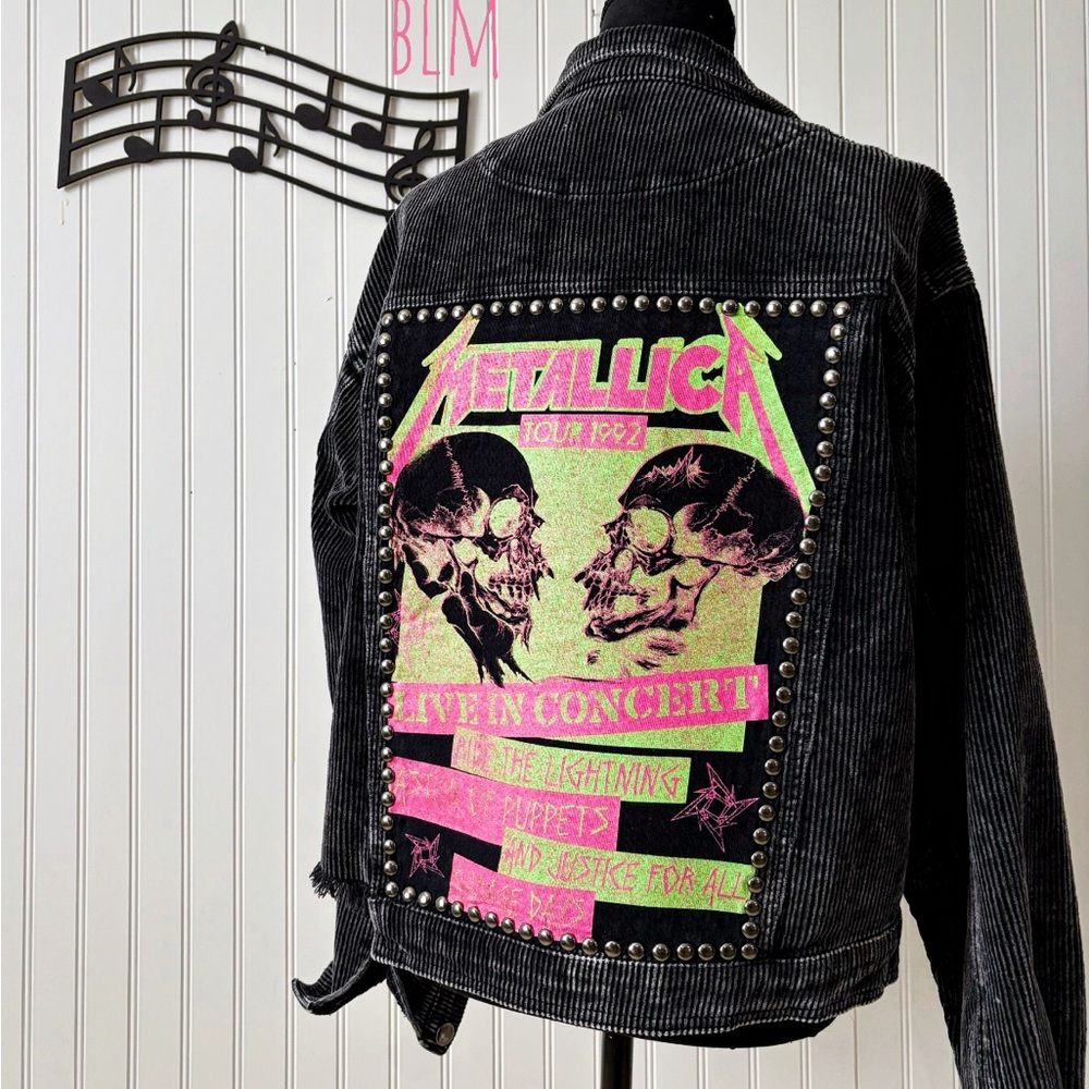 Metallica acid wash corduroy jacket - Picture 2 of 4